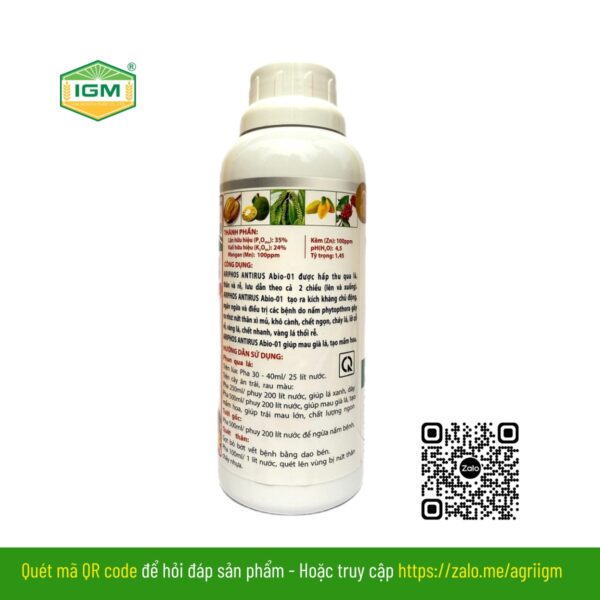 ARIPHOS ANTIRUS ABIO-01 (500ml) - Ảnh 3
