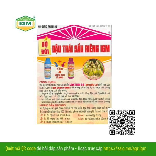 Bộ Đôi Đậu Trái Sầu Riêng IGM - Ảnh 2