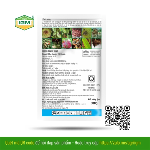 Ω Mancom 53WP (QUÉT SẠCH NẤM BỆNH): 500gr - Ảnh 3