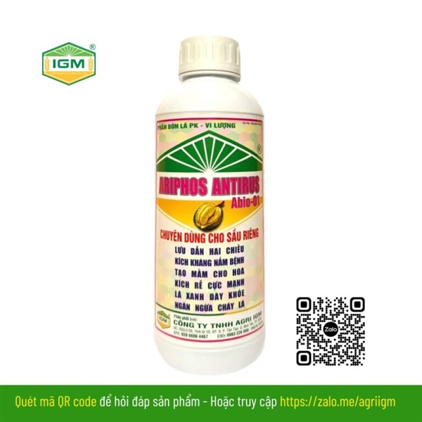 ARIPHOS ANTIRUS (Sầu Riêng): 1 lít