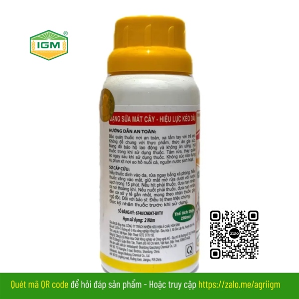 Aickacarb (CHẾT KHÔNG KỊP NGÁP) 250SC: 200ml - Ảnh 3
