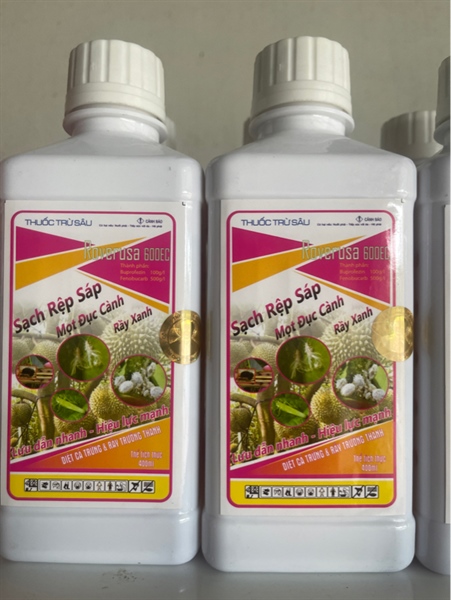 Sạch Rệp Sáp - Mọt Đục Cành - Rầy Xanh 600DC: 400ml