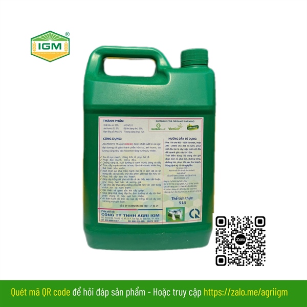 AMINO IGM (Gấu Panda): Can 5 lít - Ảnh 3