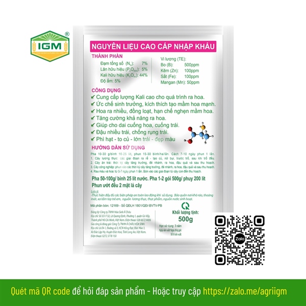 IGM 7-5-44+TE: 500gr - Ảnh 4